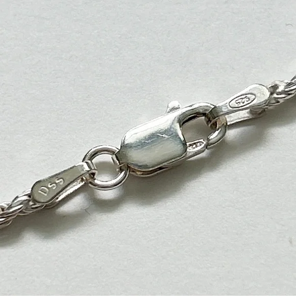Platinum Gray Baroque Pearl Sterling Silver Necklace - Picture 9 of 9